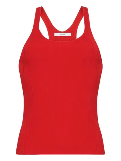 Adam Lippes Lumii Tank Top In Red
