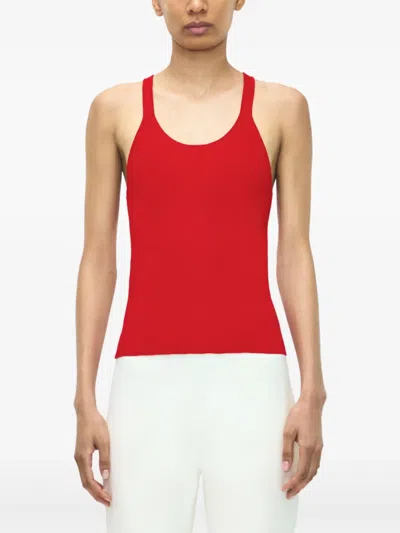 Adam Lippes Lumii Tank Top In Red