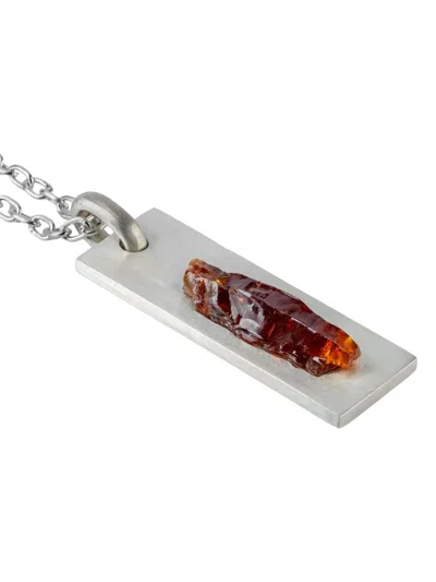 Parts Of Four Zincite Sterling-silver Plate Necklace In Metallic