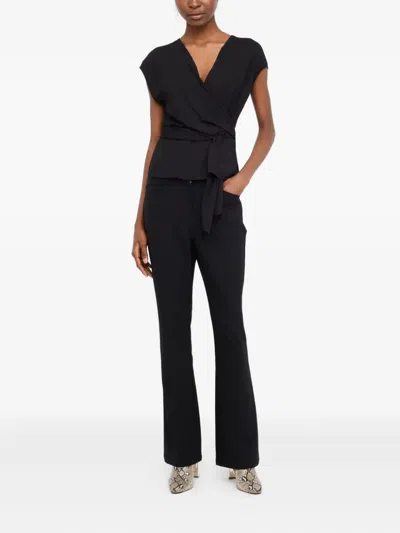 Liu •jo V-neck Top In Black