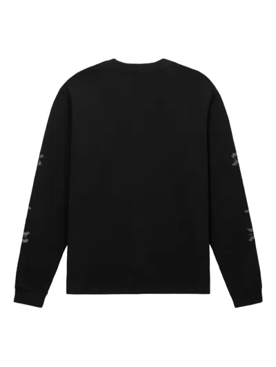 Rta Long-sleeve Gothic-print T-shirt In Black