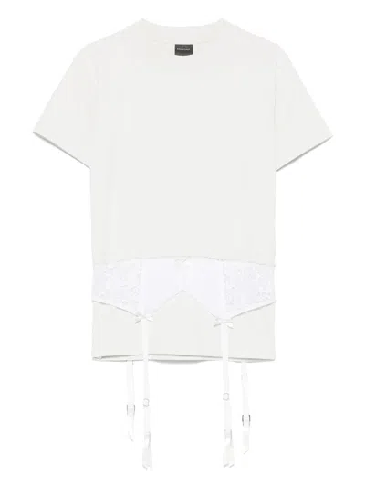 Balenciaga White Lingerie T-shirt In White