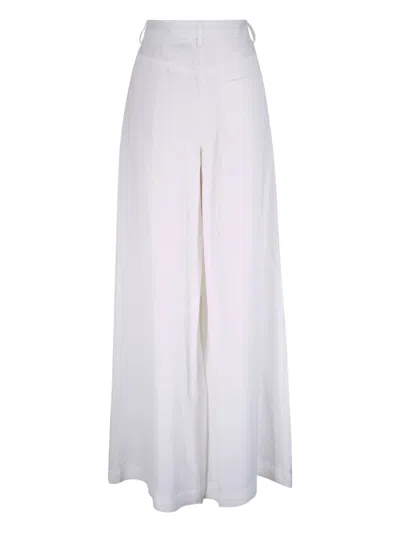 Twp High-waist Trousers In White