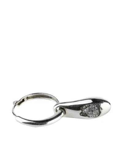 Parts Of Four Teardrop-charm Hoop Earrings In Metallic