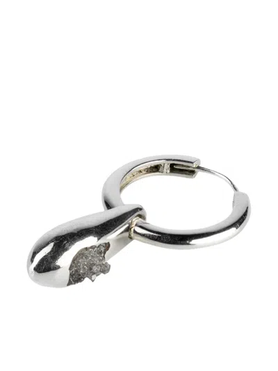 Parts Of Four Teardrop-charm Hoop Earrings In Metallic