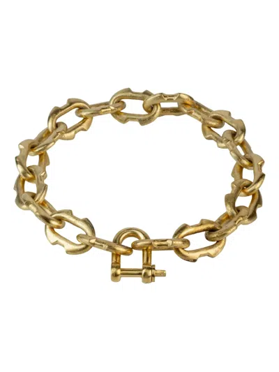 Parts Of Four Deco-link Chain Choker In Gold