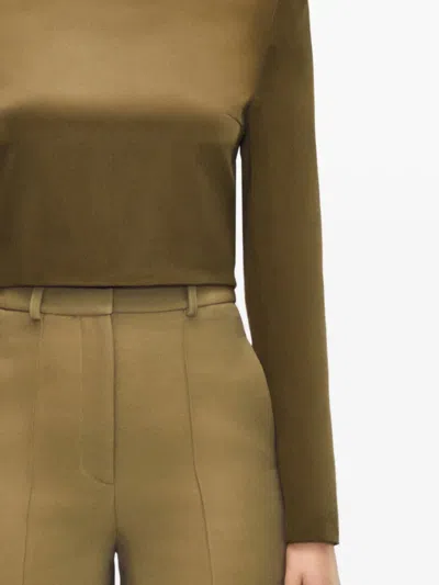 Adam Lippes Keira Blouse In Green