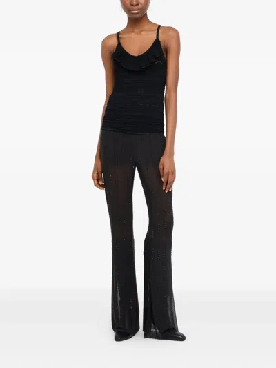 Liu •jo Ruffled Top In Black