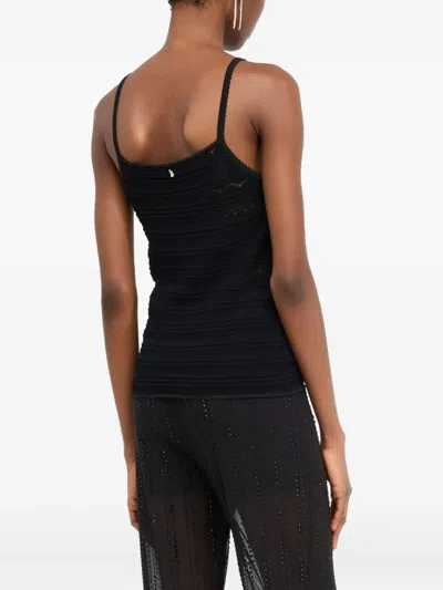 Liu •jo Ruffled Top In Black