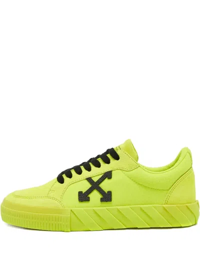 Pre-owned Off-white Vulcanized Low-top Sneakers In Green
