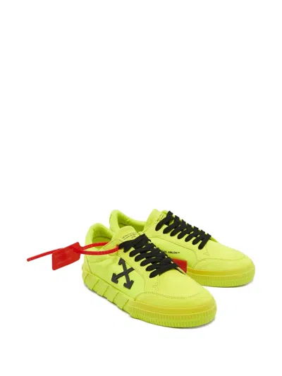Pre-owned Off-white Vulcanized Low-top Sneakers In Green