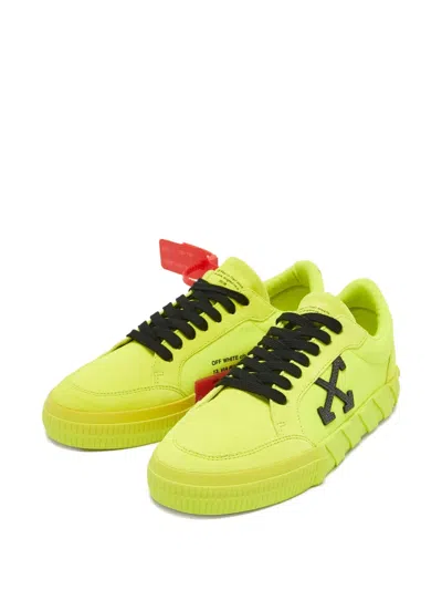Pre-owned Off-white Vulcanized Low-top Sneakers In Green