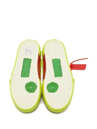 Pre-owned Off-white Vulcanized Low-top Sneakers In Green