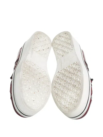 Pre-owned Stella Mccartney Patent-leather Platform Sneakers In Red