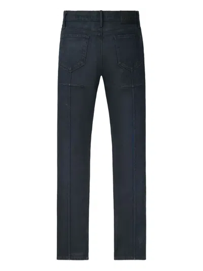 Rta Waxed-effect Jeans In Black