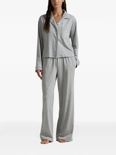 Polo Ralph Lauren Long-sleeve Pyjama Set In Gray