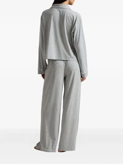 Polo Ralph Lauren Long-sleeve Pyjama Set In Gray