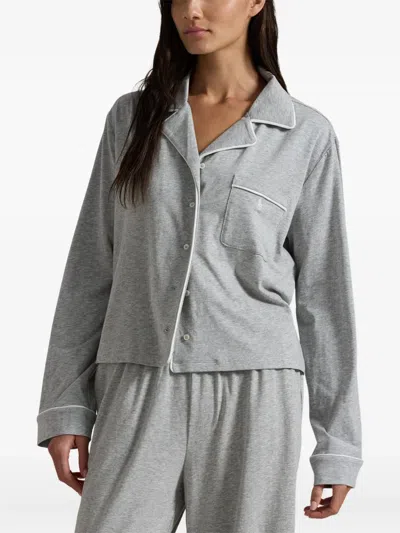 Polo Ralph Lauren Long-sleeve Pyjama Set In Gray