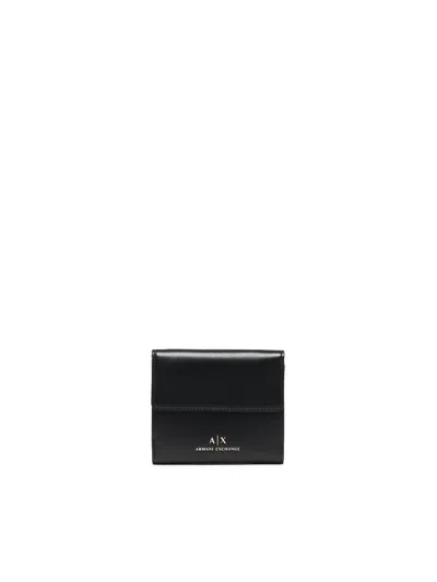 Armani Exchange Wallet With Padlock In Black