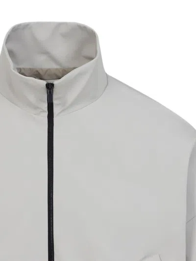Fear Of God Cement Grey High Neck Track Jacket In Gray