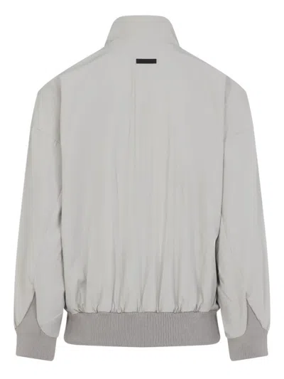 Fear Of God Cement Grey High Neck Track Jacket In Gray