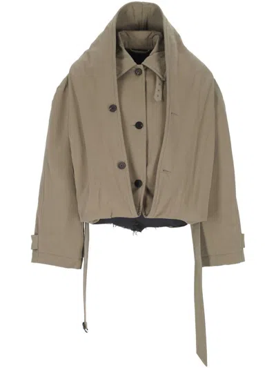 Balenciaga Deconstructed Cotton Twill Trench Coat