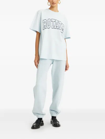 Rotate Birger Christensen Elasticated Track Pants In Blue