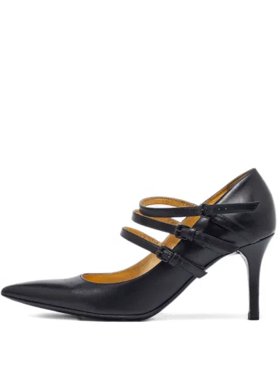 Pre-owned Bottega Veneta Leather Buckle Pumps