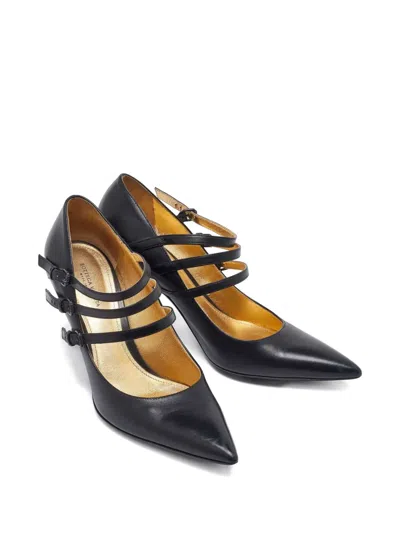 Pre-owned Bottega Veneta Leather Buckle Pumps