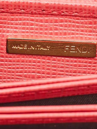 Pre-owned Fendi Leather Flap Wallet