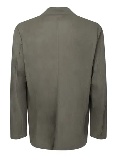 Harris Wharf London Dove Grey Rayon Jacket In Green