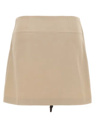 Loewe Leather Drawstring Skirt