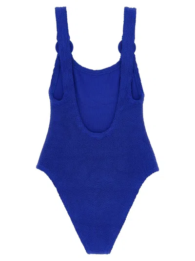 Hunza G Domino Swim One-piece Swimsuit In Blue