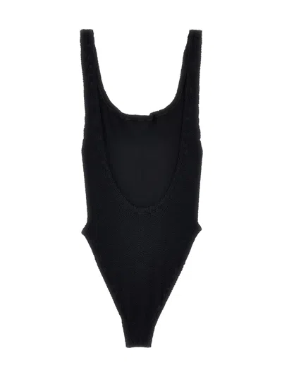 Hunza G Costume Intero Square Neck In Black