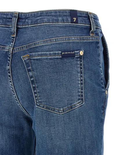 7 For All Mankind Wide-leg High-waist Jeans With Vintage Fading