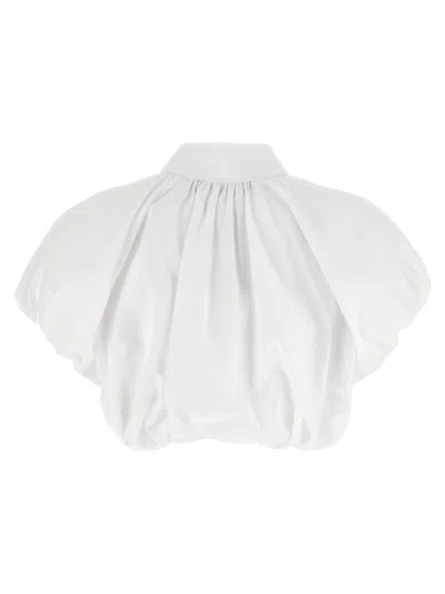 Dsquared2 Short Sleeve Collared Shirt With Gathered Detail