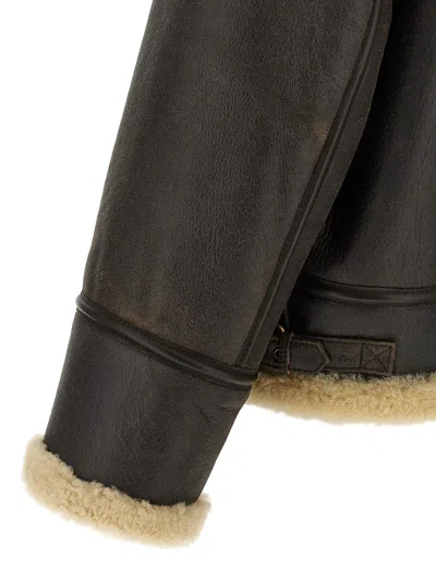 Dsquared2 Men Aviator Jacket In Black