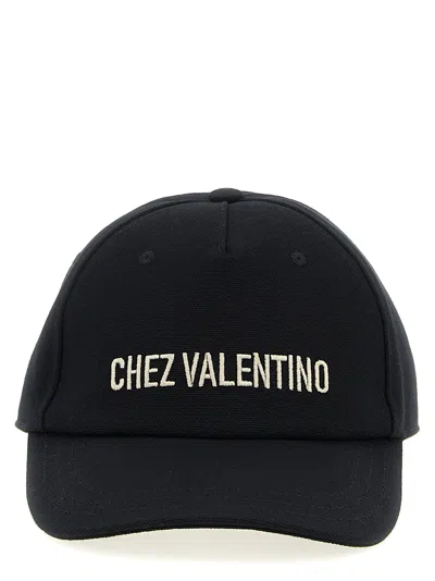 Valentino Cotton Baseball Cap With Embroidery