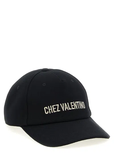 Valentino Cotton Baseball Cap With Embroidery