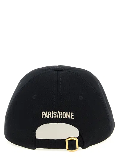 Valentino Cotton Baseball Cap With Embroidery