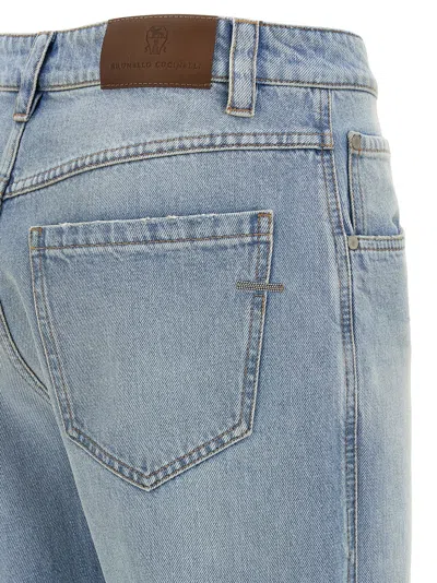 Brunello Cucinelli Straight Leg Jeans Light Blue In Blue