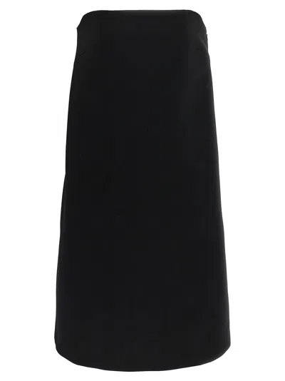 Moschino Black Fiocco Mini Dress In Black
