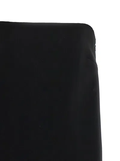 Moschino Black Fiocco Mini Dress In Black