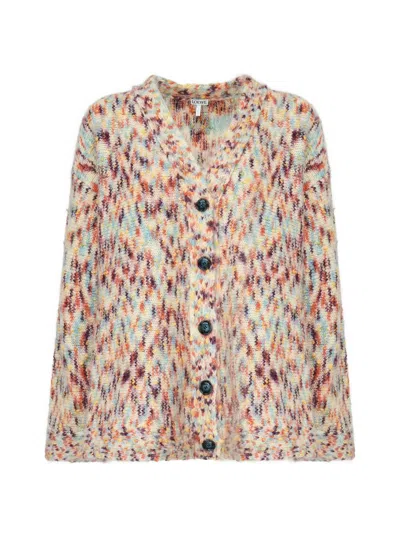 Loewe Multicolor V-neck Cardigan In Multi