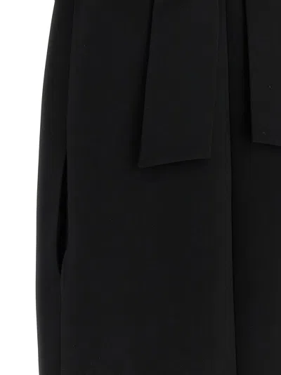 Moschino Black Fiocco Mini Dress In Black