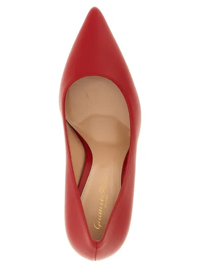 Gianvito Rossi Pointed Toe Stiletto Heel Pumps In Red