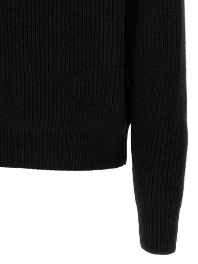 Tom Ford Slim-fit Ribbed Wool And Cashmere-blend Zip-up Cardigan In Black