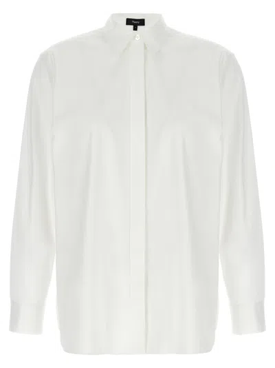 Theory Classic Menswear Shirt In White