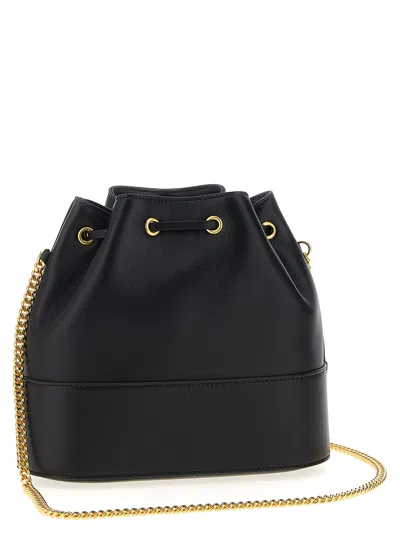 Valentino Vlogo Signature Mini Bucket Bag Crossbody Bags Black