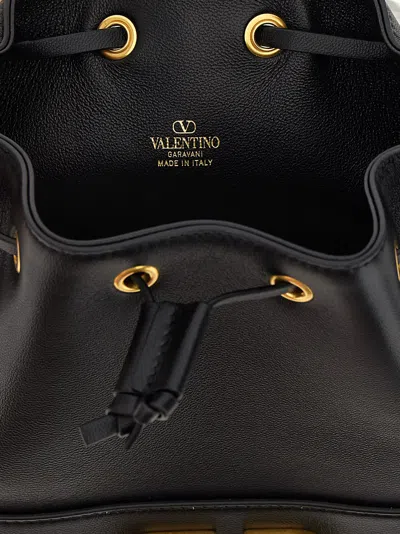 Valentino Vlogo Signature Mini Bucket Bag Crossbody Bags Black